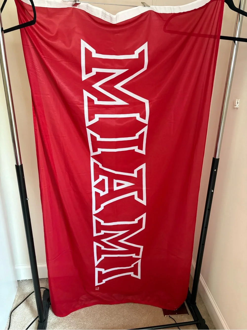 MIAMI university red flag with White Logo 3x5 feet